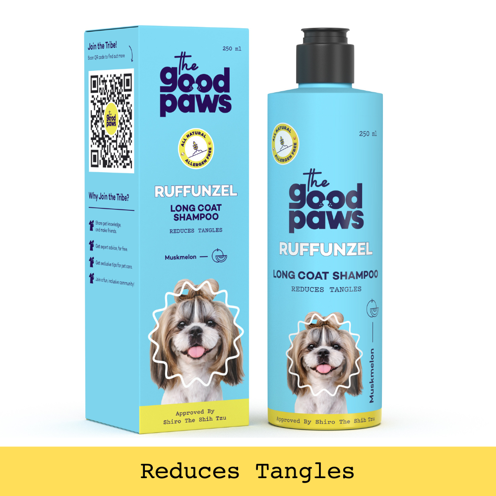 Ruffunzel Long Coat Dog Shampoo for Shih Tzu, Reduces Tangles