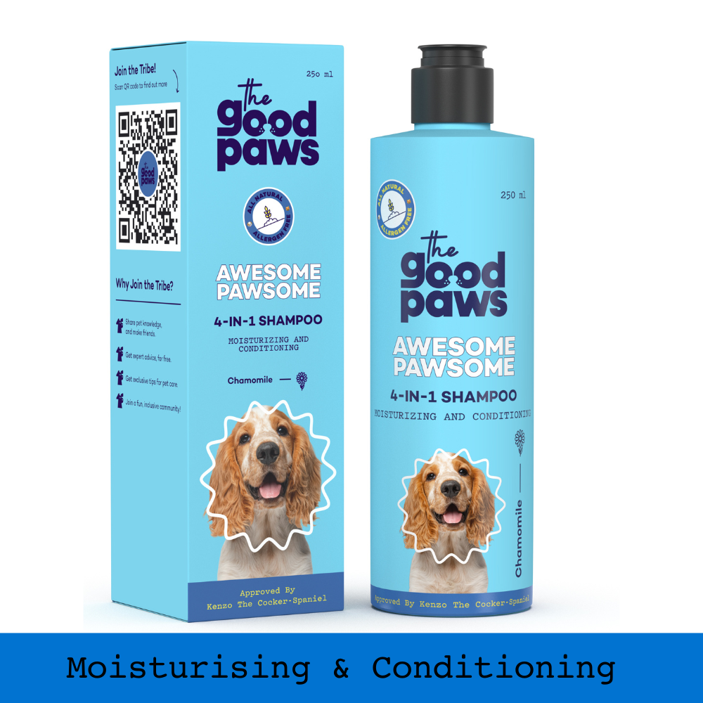 Awesome Pawsome 4-In-1 Dog Shampoo & Conditioner, Moisturizing & Conditioning