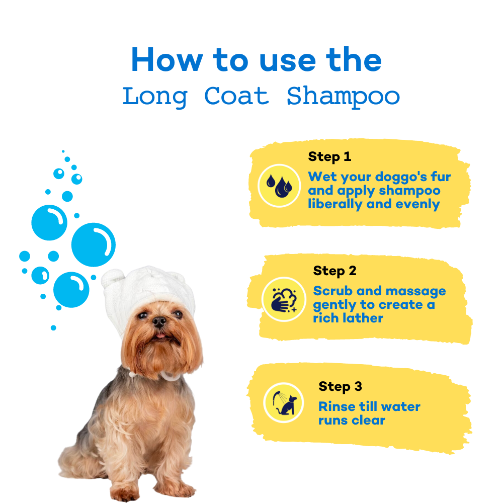 Ruffunzel Long Coat Dog Shampoo for Shih Tzu, Reduces Tangles