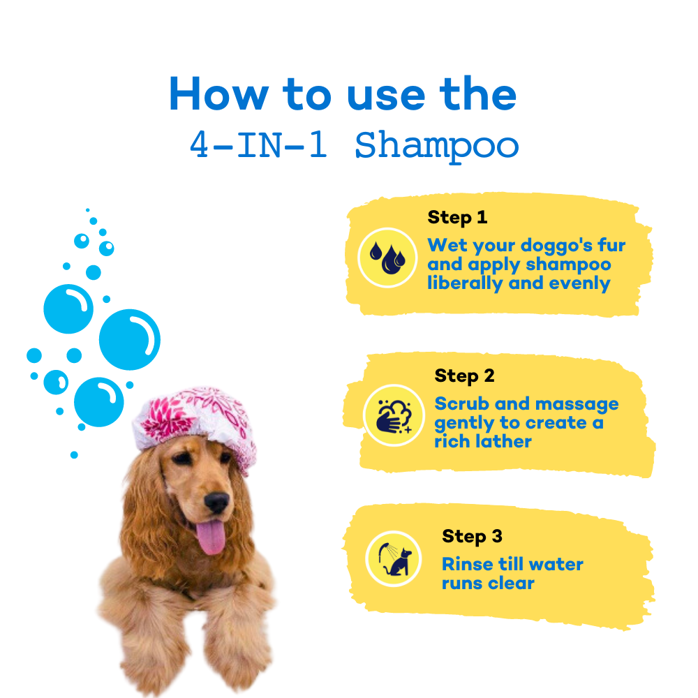 Awesome Pawsome 4-In-1 Dog Shampoo & Conditioner, Moisturizing & Conditioning