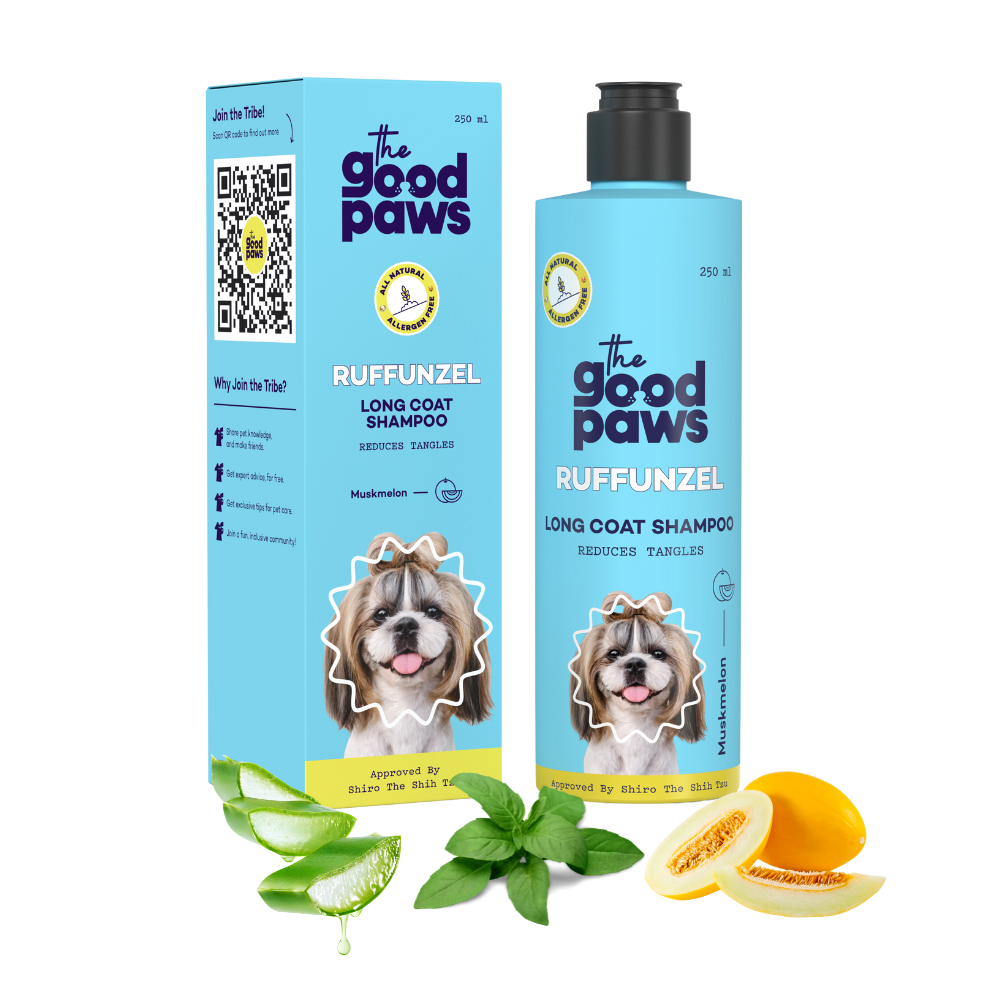 Ruffunzel Long Coat Dog Shampoo for Shih Tzu, Reduces Tangles