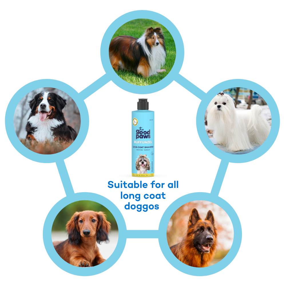 Ruffunzel Long Coat Dog Shampoo for Shih Tzu, Reduces Tangles