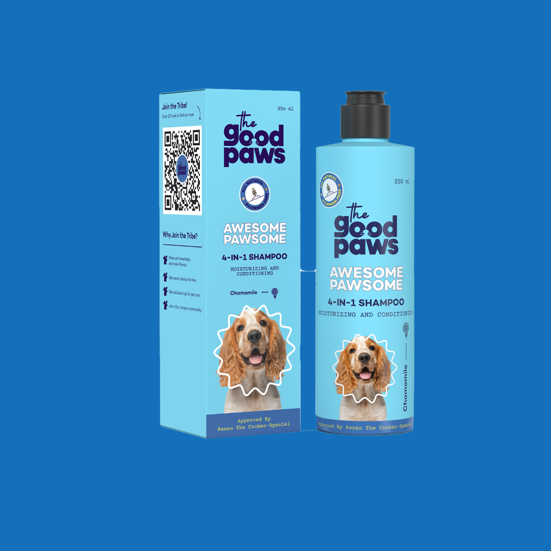 Awesome Pawsome 4-In-1 Dog Shampoo & Conditioner, Moisturizing & Conditioning